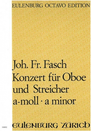 Konzert a-Moll fr Oboe und Streichorchester Partitur