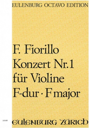 Konzert F-Dur Nr.1 fr Violine und Orchester Partitur