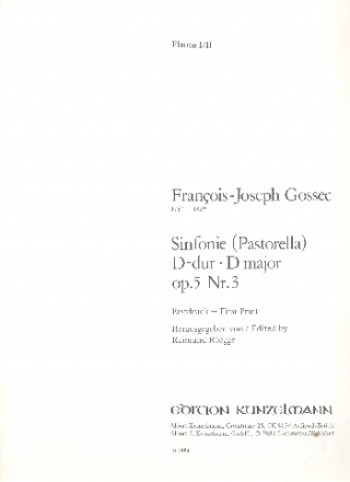 Sinfonie D-Dur op.5,3 fr Orchester Harmonie