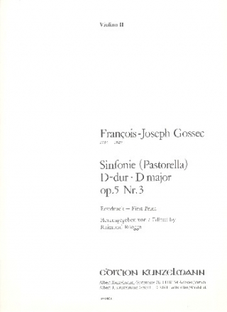 Sinfonie D-Dur op.5,3 fr Orchester Violine 2