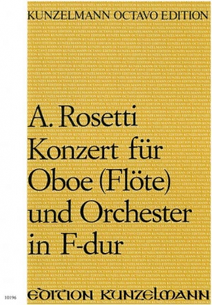 Konzert F-Dur fr Oboe (Flte) und Orchester Partitur