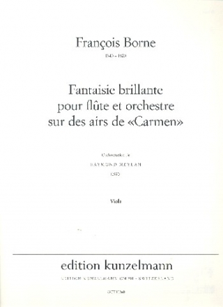 Fantaisie brillante sur des airs de Carmen fr Flte und Orchester Viola