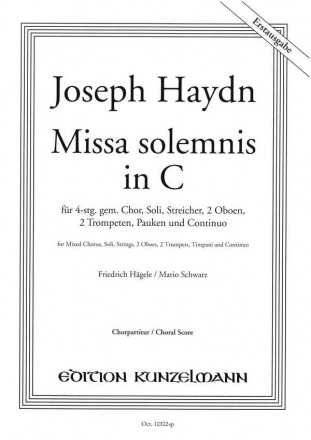 Missa solemnis C-Dur fr Soli, Chor und Orchester Chorpartitur