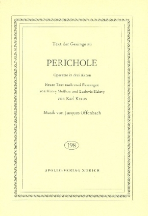 Perichole  Libretto (dt)