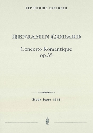 Concerto romantique, op. 35 for violin and orchestra study score