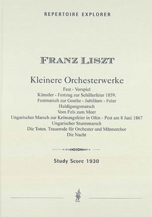 Kleinere Orchesterwerke  Studienpartitur