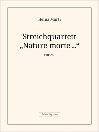 Marti Heinz Quartett 2Vl/Va/Vc Grossausgabe