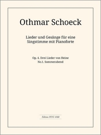 Schoeck Othmar Sommerabend Ges/Pno