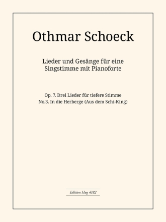 Schoeck Othmar In der Herberge Ges/Pno