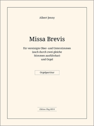 Jenny Albert Missa brevis GemCh/Org Chp