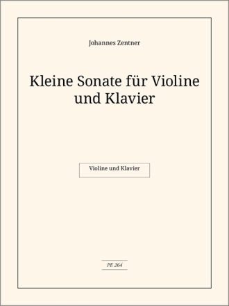 Zentner Johannes Kleine Sonate Vl/Pno Archivkopie