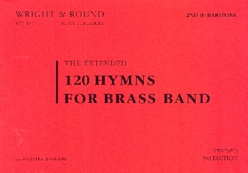 120 Hymns (extended 3rd edition) for brass band euphonium in Bb treble clef