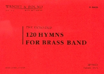 120 Hymns (extended 3rd edition) for brass band bass in Bb in treble clef