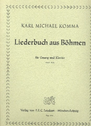 Liederbuch aus Bhmen fr Gesang (hoch/mittel) und Klavier Partitur