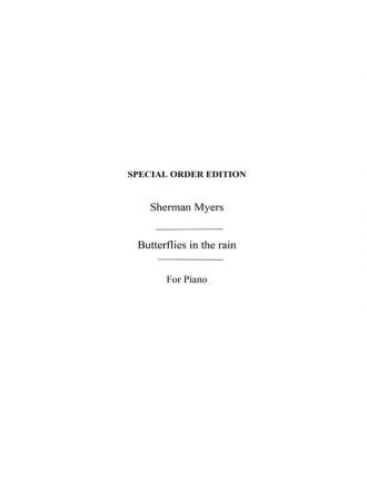 Myers, S Butterflies In The Rain Acdn  Special Order Edition / Verlagskopie