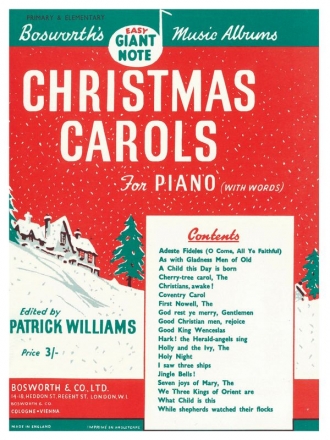 Christmas Carols  for piano (with words)