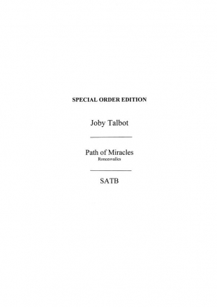 Joby Talbot: Path Of Miracles - Roncesvalles SATB, Percussion Vocal Score