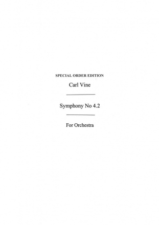 Vine Symphony No 4.2 Study Score Orchestra