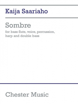 Sombre for bass flute, harp, double bass, voice, percussion score and parts