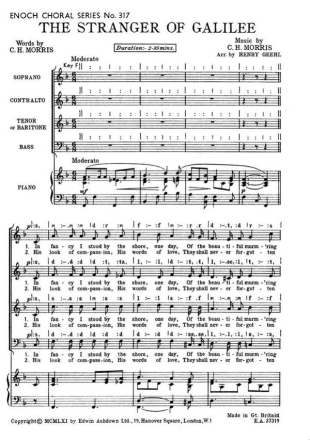 Morris, C Stranger Of Galilee Satb