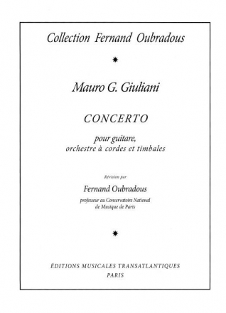 Mauro Giuliani: Concerto En La Majeur Op. 30 Guitar, Piano Accompaniment In Stock