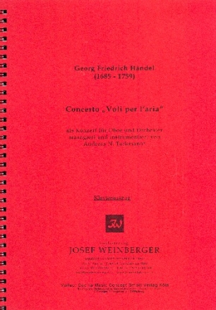 Concerto Voli per l'aria fr oboe und kammerorchester Stimmensatz und Klavierauszug (Streicher 5-4-3-2-1)