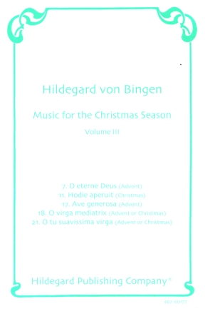 Music for the Christmas Season vol.3 for voice (unison chorus) a cappella