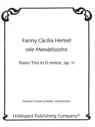 Piano Trio in D Minor op.11 for violin, violoncello and piano score and parts