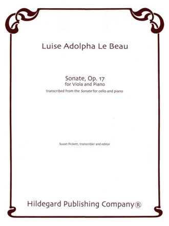 Luise Le Beau Sonate Viola und Klavier