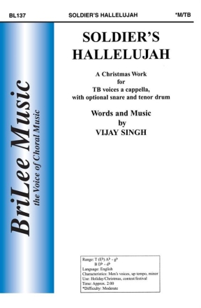 Vijay Singh Soldier-S Hallelujah  Chorpartitur