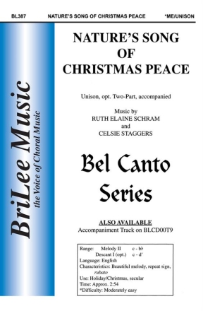 Ruth Elaine Schram Nature's Song Of Christmas Peace  Chorpartitur