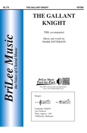 Mark Patterson The Gallant Knight Mnnerchor und Keyboard Chorpartitur