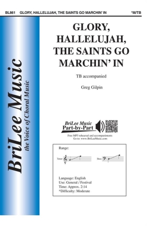 Glory, Hallelujah, the Saints Go Marchin' In Kinderchor Chorpartitur