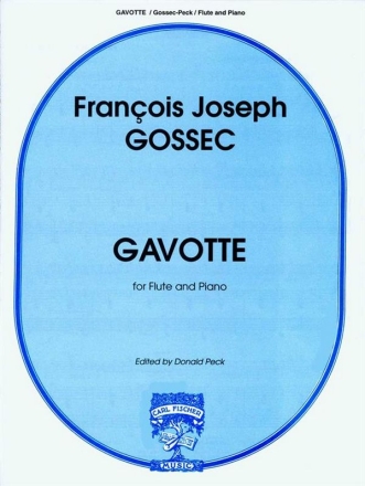 Francois-Joseph Gossec Gavotte Flte und Klavier Klavierauszug mit Solostimme