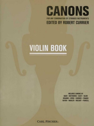 Gioachino Cocchi, Henry Aldrich, John Eccles, White, Johannes Brahms, - Canons For Any Combination of Stringed Instruments Violine