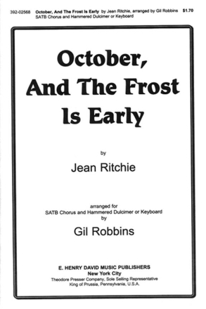 Jean Ritchie October and The Frost/Early Keyboard, Hackbrett und gemischter Chor (SATB) Chorpartitur