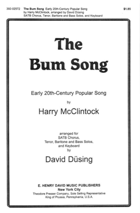 Harry McClintock The Bum Song  Chorpartitur