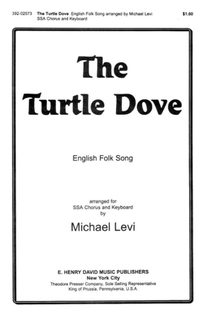 The Turtle Dove  Chorpartitur