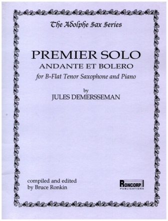 Premier Solo, Andante et Bolero for b-flat tenor saxophone and piano