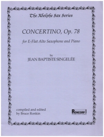 Concertino op.78 for alto saxophone and piano