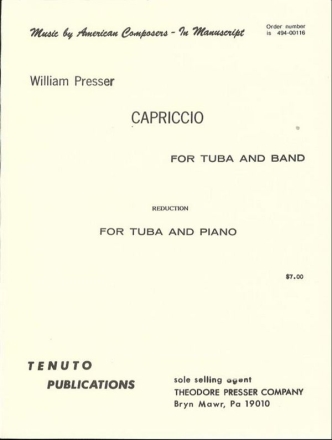 William Presser Capriccio Tuba und Klavier