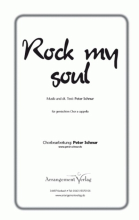Spiritual Rock my soul (vierstimmig) fr SATB Singpartitur