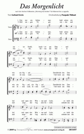 Morning has broken (vierstimmig) fr SATB a cappella Singpartitur