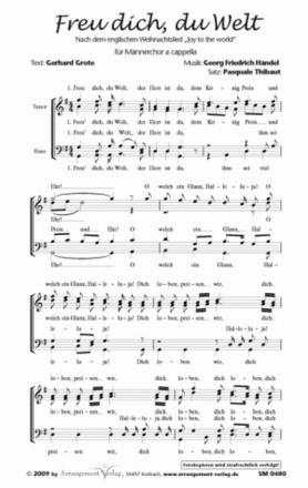 Georg Friedrich Hndel Freu dich, du Welt (vierstimmig) fr SATB Singpartitur