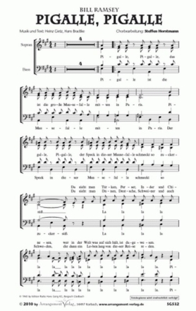 Musik und  Pigalle, Pigalle (vierstimmig) fr SATB und Klavier Singpartitur