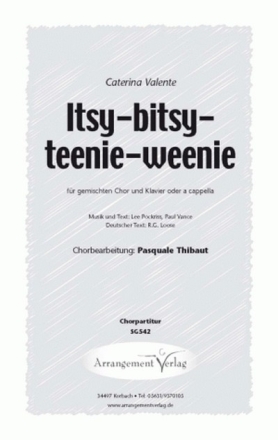 Lee Pockriss, Paul Vance Itsy bitsy teenie weenie Honolulu Strandbik fr SATB und Klavier oder a cappella Singpartitur