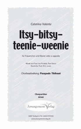 Lee Pockriss, Paul Vance Itsy bitsy teenie weenie Honolulu Strandbik fr SSA und Klavier oder a cappella Singpartitur