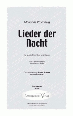 Heilburg/Heider Lieder der Nacht (vierstimmig) fr SATB und Klavier Singpartitur