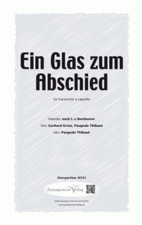 nach L.v.Beethoven Ein Glas zum Abschied fr SSA Singpartitur