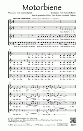 Jerome Landis Motorbiene (vierstimmig) fr SATB Singpartitur